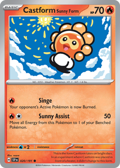 Castform Forma Ensolarada / Castform Sunny Form (SSP 20/191)