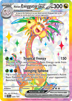 Exeggutor de Alola ex / Alolan Exeggutor ex (SSP 225/191)