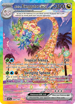 Exeggutor de Alola ex / Alolan Exeggutor ex (SSP 242/191)