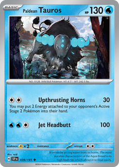 Tauros de Paldea / Paldean Tauros (SSP 39/191)