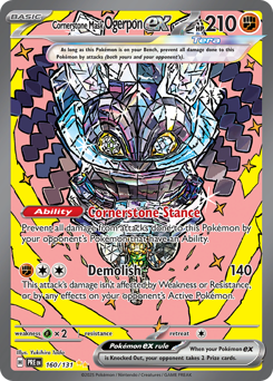 Ogerpon Máscara Alicerce ex / Cornerstone Mask Ogerpon ex (PRE 160/131)