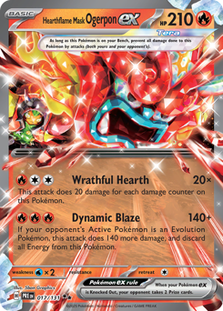 Ogerpon Máscara Fornalha ex / Hearthflame Mask Ogerpon ex (PRE 17/131)