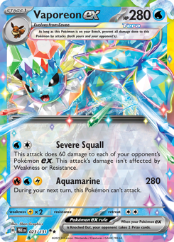 Vaporeon ex (PRE 23/131)