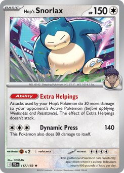 Snorlax do Lupo / Hop's Snorlax (JTG 117/159)