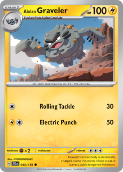 Graveler de Alola / Alolan Graveler (JTG 45/159)