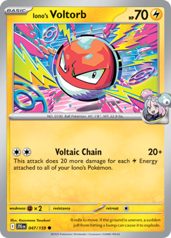 Voltorb da Kissera / Iono's Voltorb (JTG 47/159)