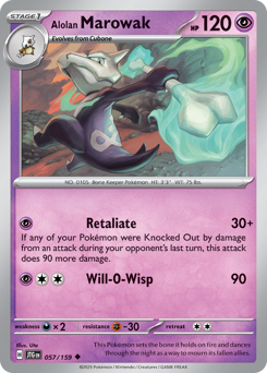 Marowak de Alola / Alolan Marowak (JTG 57/159)