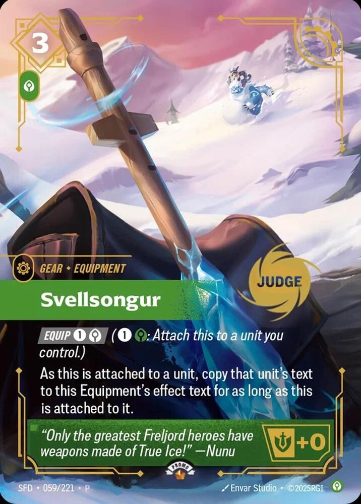 Svellsongur — Riftbound Judge Promotional Cards