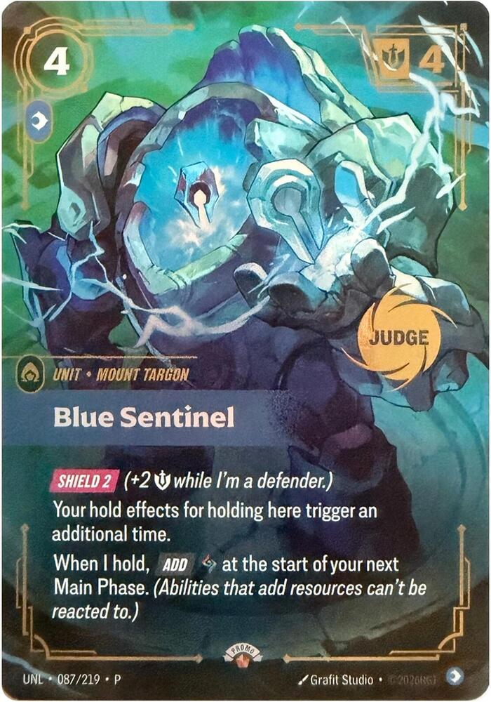 Blue Sentinel — Riftbound Judge Promotional Cards