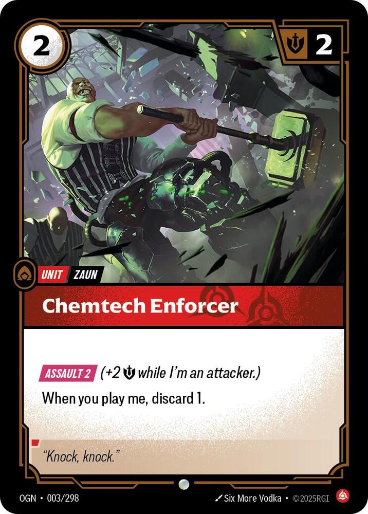 Chemtech Enforcer — Origins