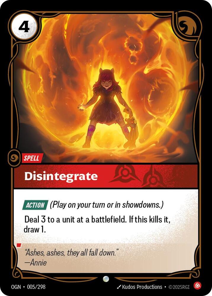 Disintegrate — Origins