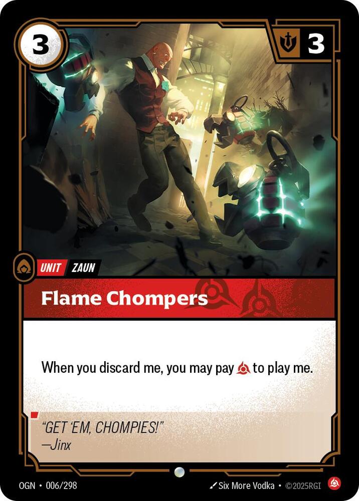 Flame Chompers — Origins