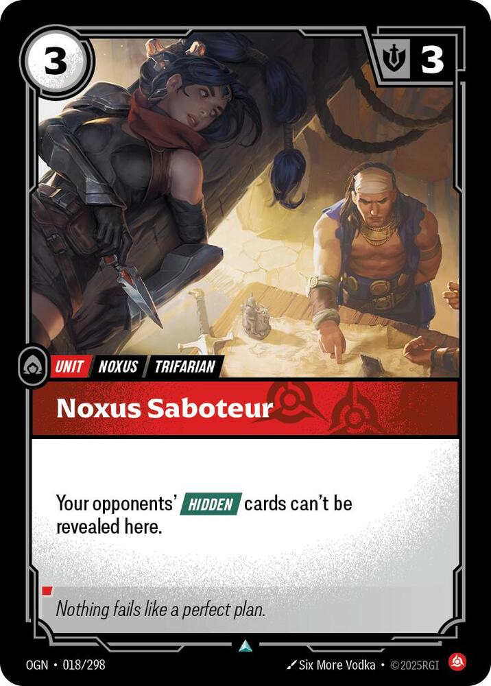 Noxus Saboteur — Origins