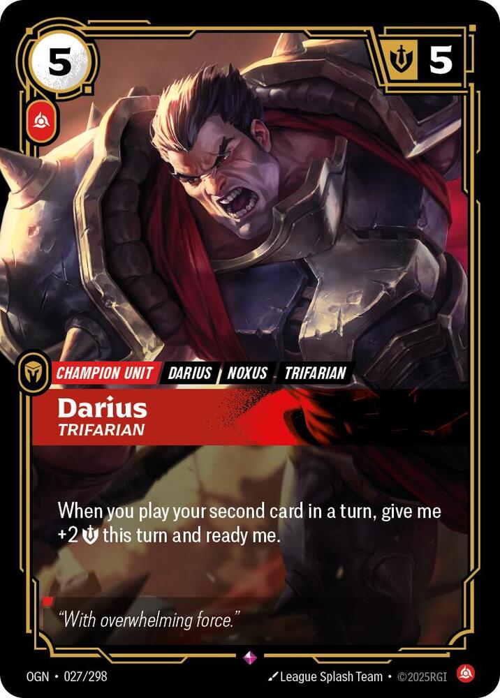 Darius, Trifarian — Origins