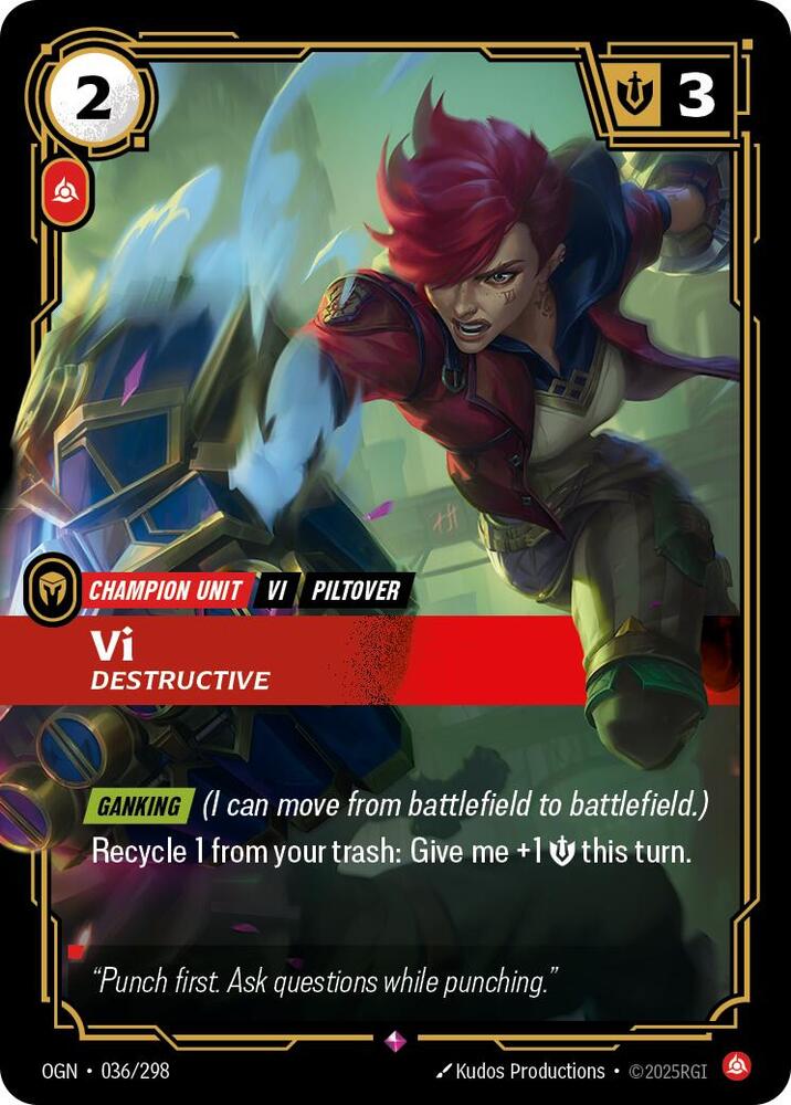Vi, Destructive — Origins