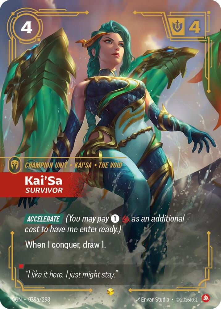 Kai'Sa, Survivor (Alternate Art) — Origins