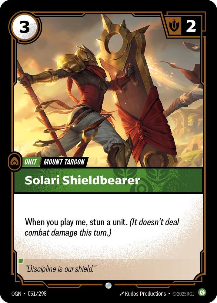 Solari Shieldbearer — Origins