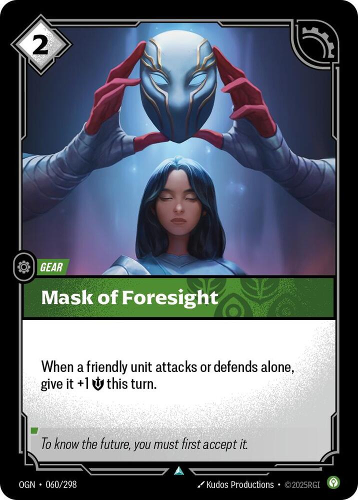 Mask of Foresight — Origins
