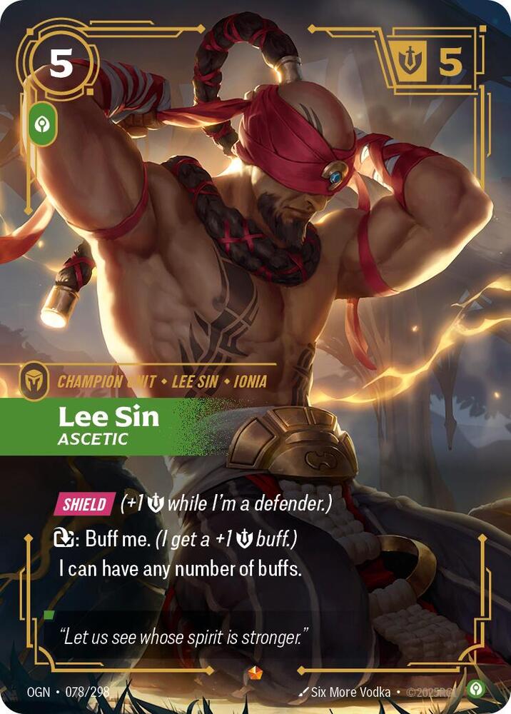 Lee Sin, Ascetic — Origins