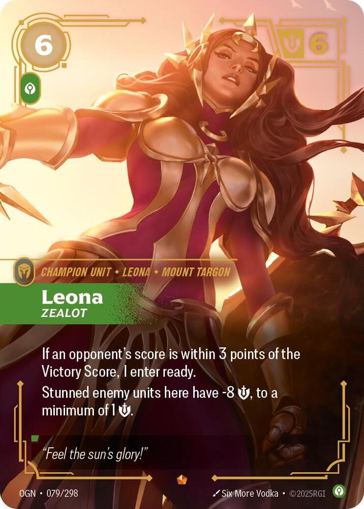 Leona, Zealot — Origins