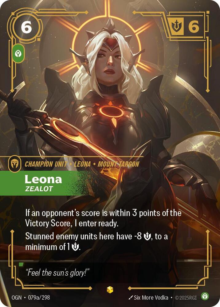 Leona, Zealot (Alternate Art) — Origins