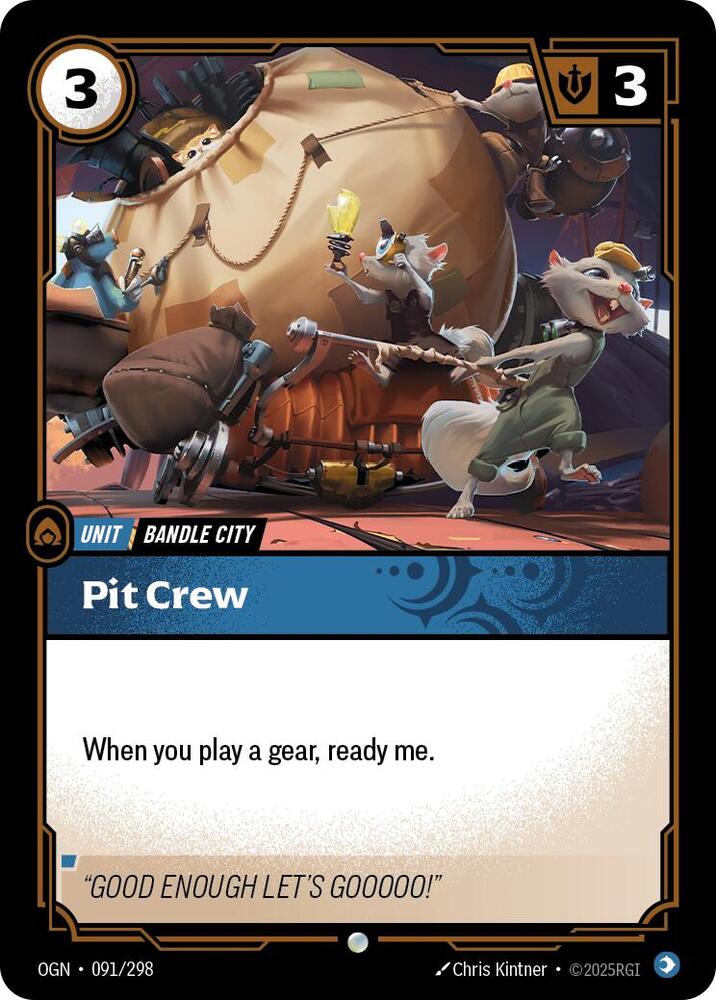 Pit Crew — Origins