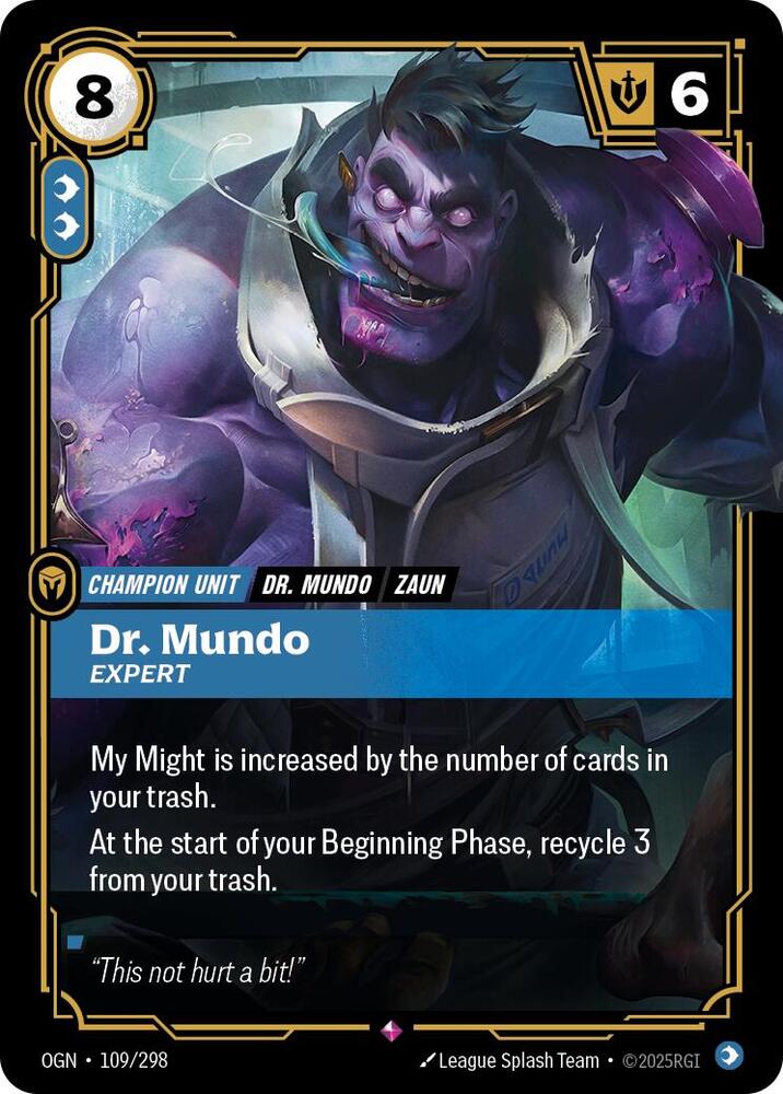 Dr. Mundo, Expert — Origins