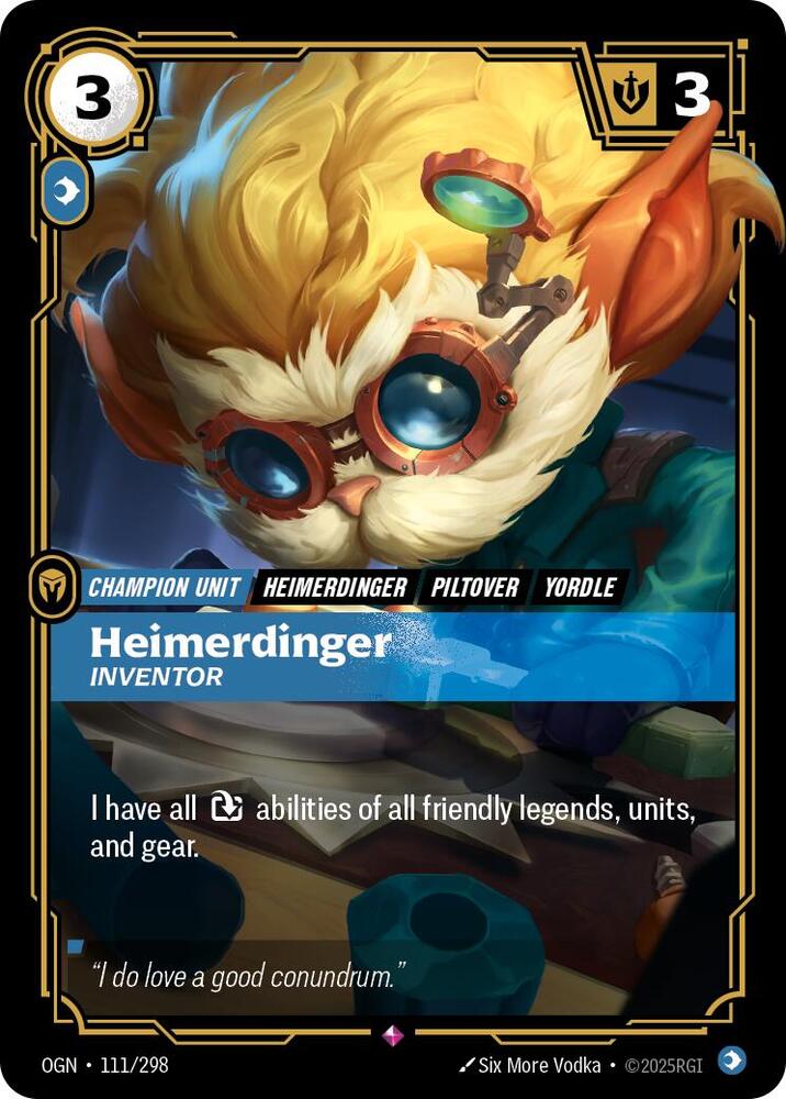 Heimerdinger, Inventor — Origins