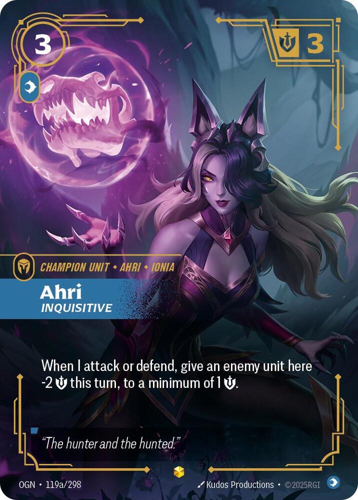 Ahri, Inquisitive (Alternate Art) — Origins