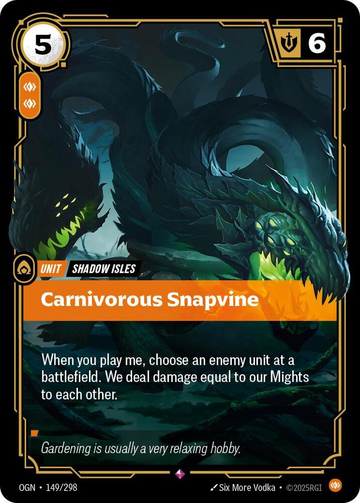 Carnivorous Snapvine — Origins