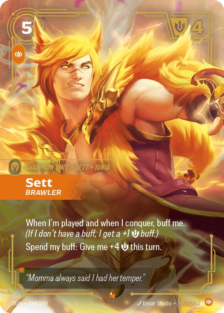 Sett, Brawler — Origins