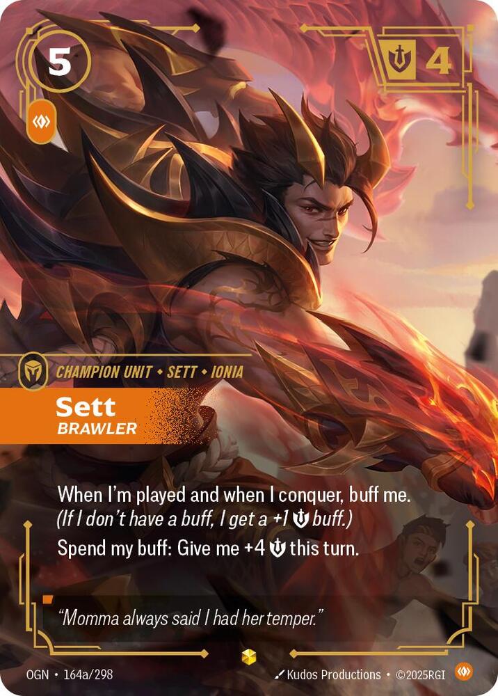 Sett, Brawler (Alternate Art) — Origins