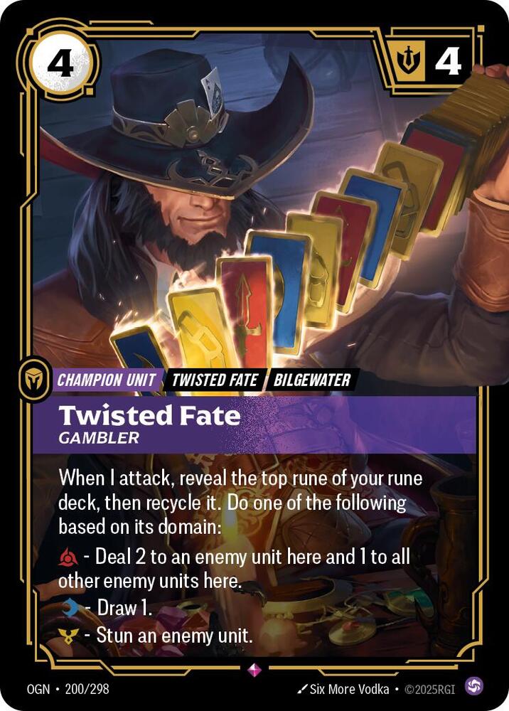 Twisted Fate, Gambler — Origins