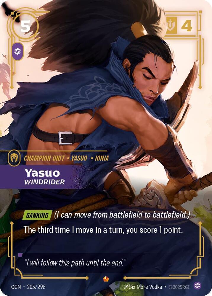 Yasuo, Windrider — Origins