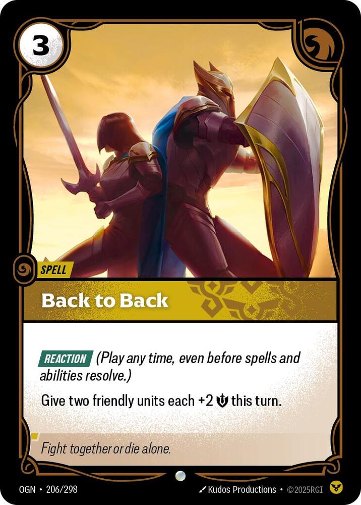 Back to Back — Origins