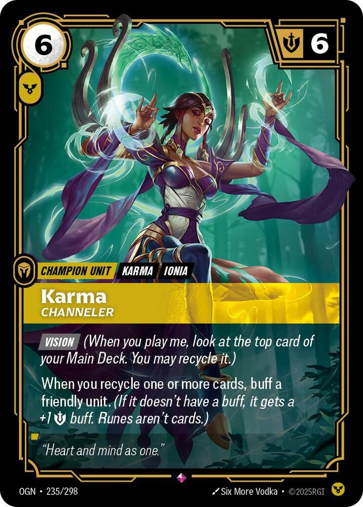Karma, Channeler — Origins