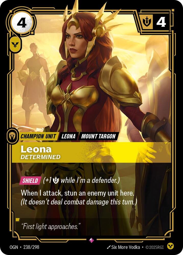Leona, Determined — Origins