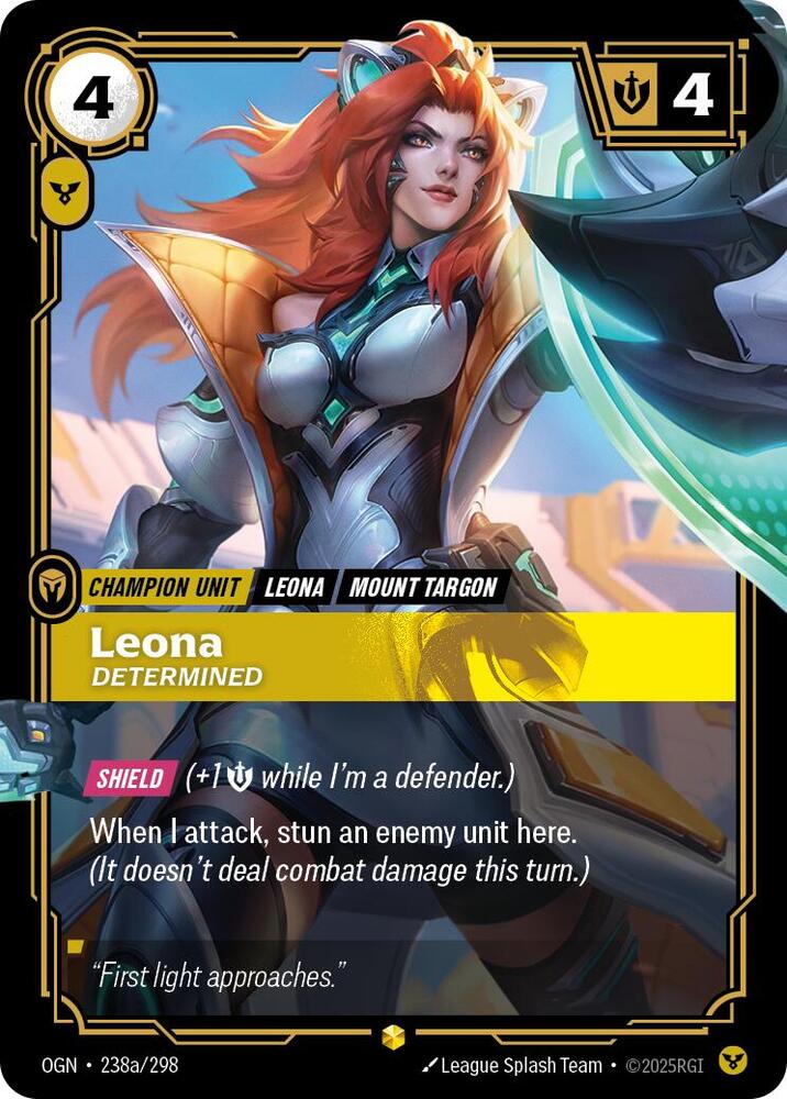 Leona, Determined (Alternate Art) — Origins