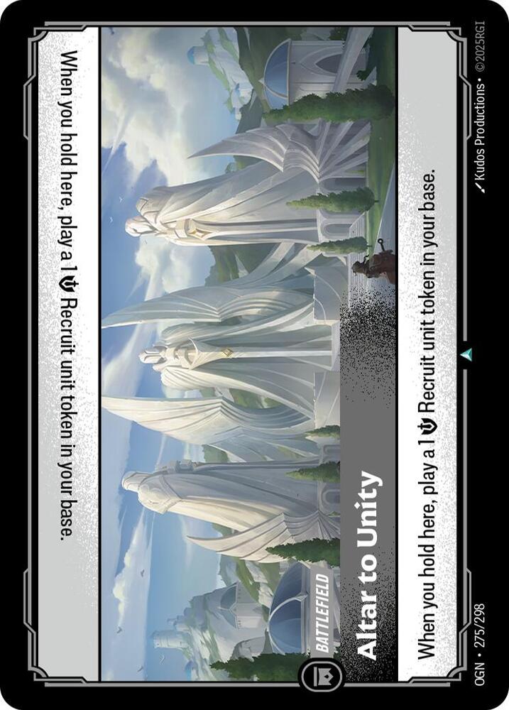 Altar to Unity — Origins