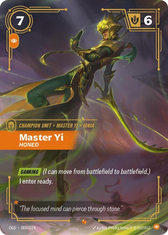 Master Yi, Honed — Origins: Proving Grounds
