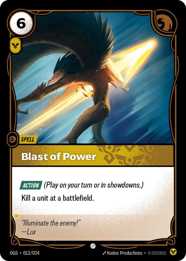 Blast of Power — Origins: Proving Grounds