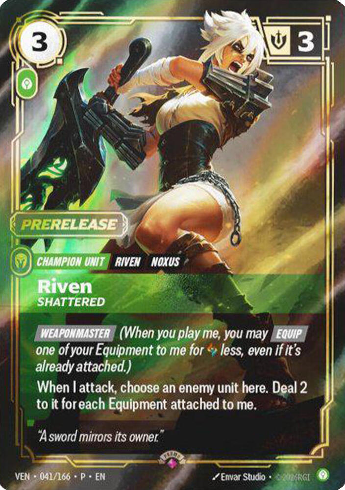 Riven, Shattered — Riftbound Organized Play Promotional Cards