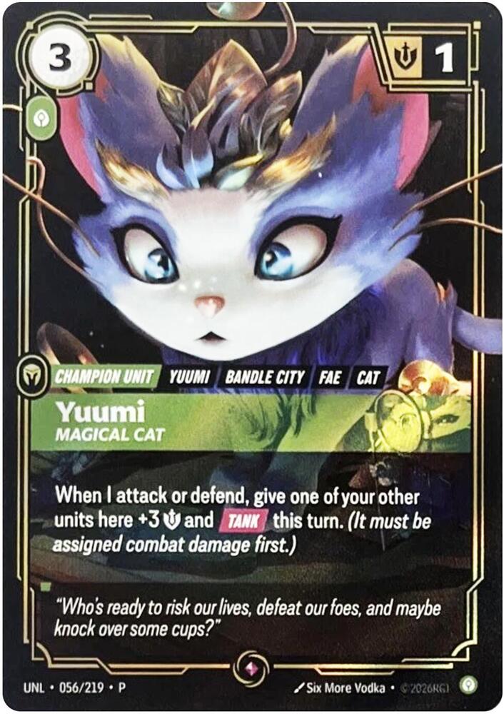 Yuumi, Magical Cat — Riftbound Organized Play Promotional Cards