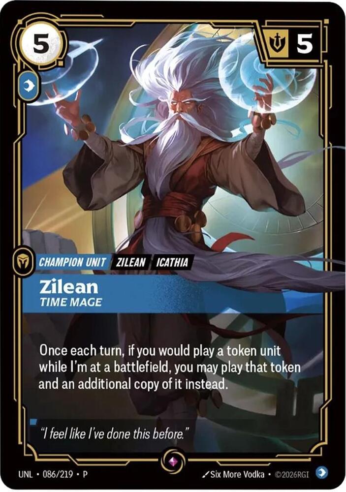 Zilean, Time Mage — Riftbound Organized Play Promotional Cards