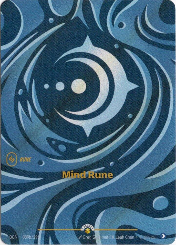 Mind Rune — Riftbound Organized Play Promotional Cards