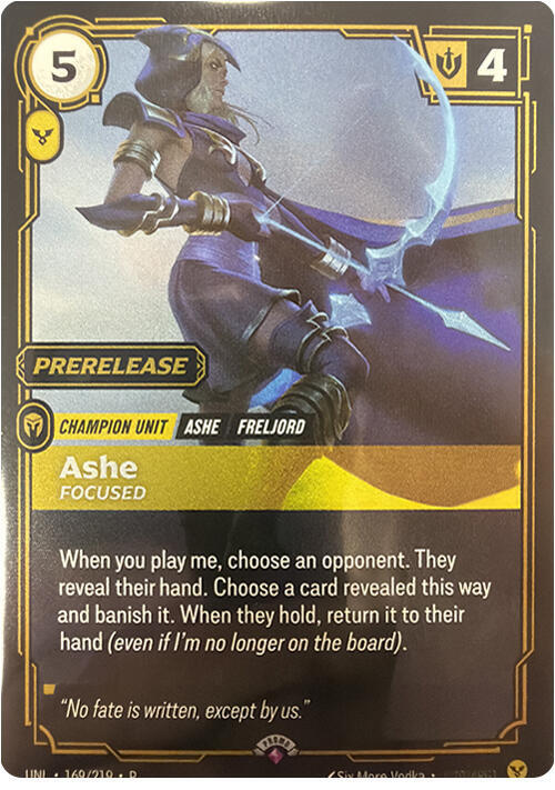 Ashe, Focused — Riftbound Organized Play Promotional Cards