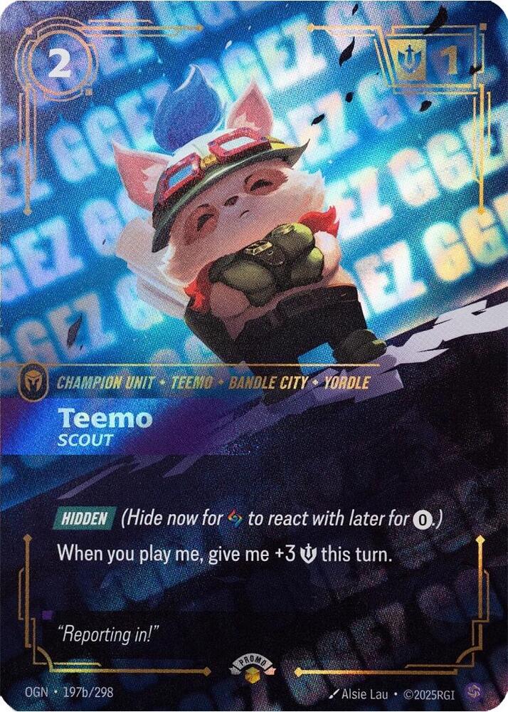 Teemo, Scout (GG EZ) — Riftbound Organized Play Promotional Cards