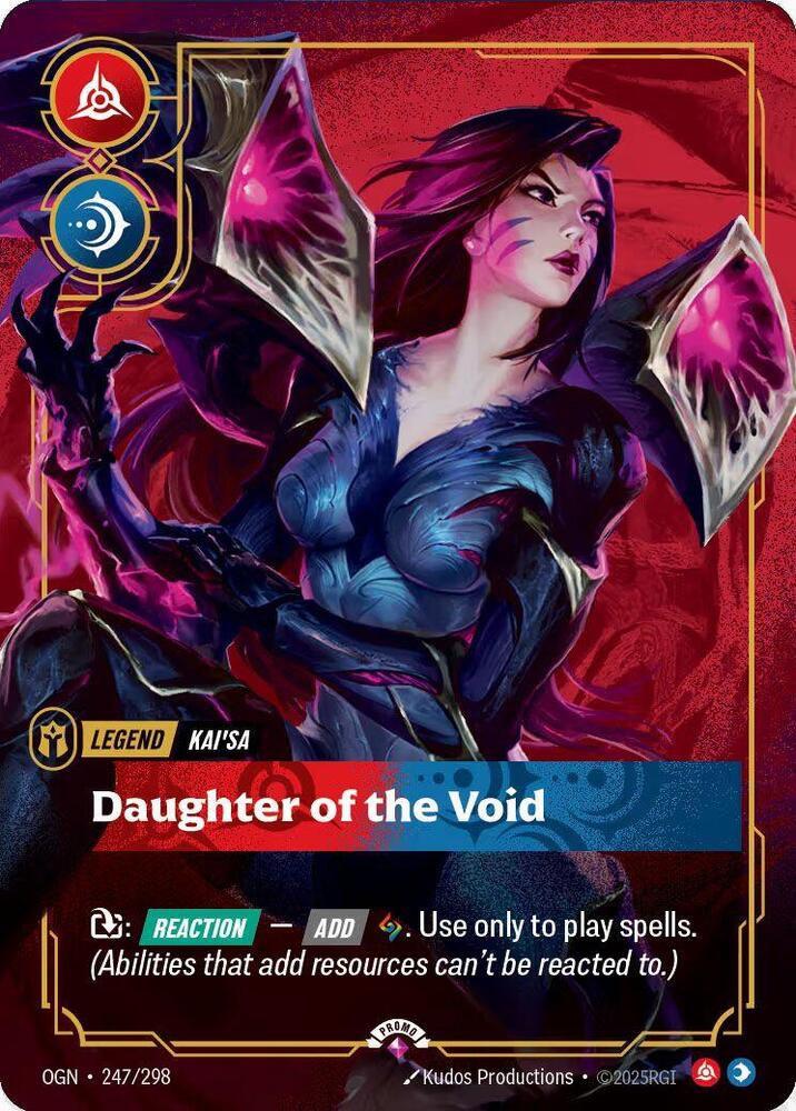 Kai'Sa, Daughter of the Void (Metal) (Best Of) — Riftbound Organized Play Promotional Cards