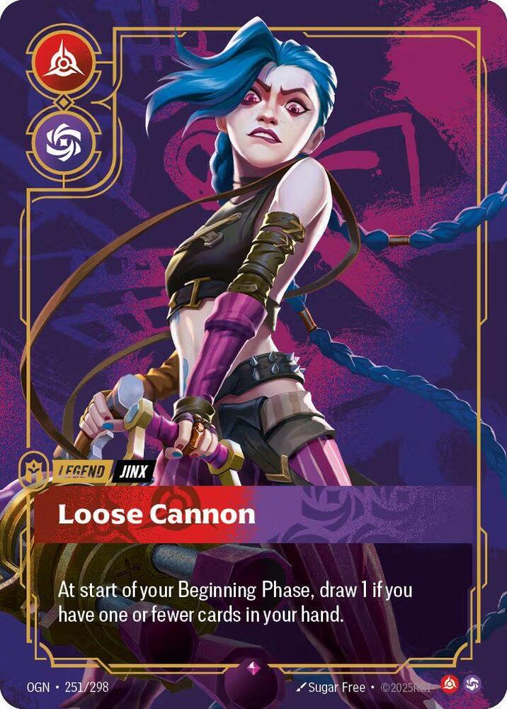 Jinx, Loose Cannon (Metal) (Best Of) — Riftbound Organized Play Promotional Cards