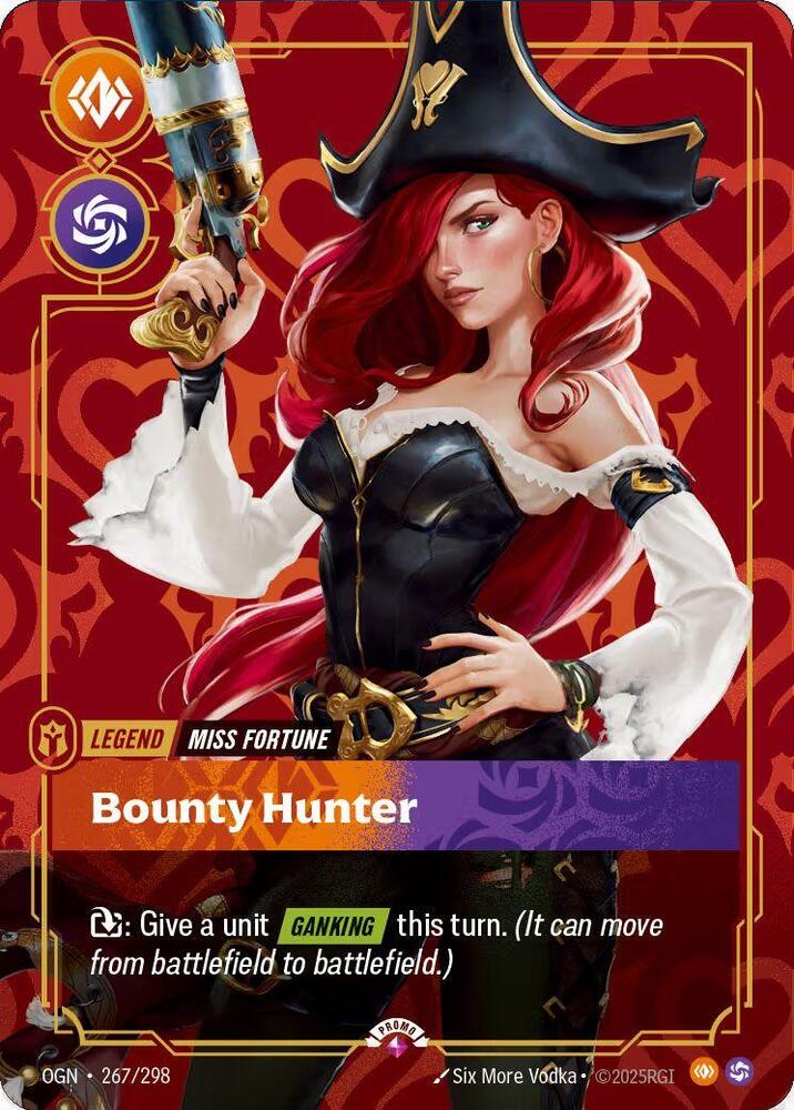 Miss Fortune, Bounty Hunter (Metal) (Best Of) — Riftbound Organized Play Promotional Cards